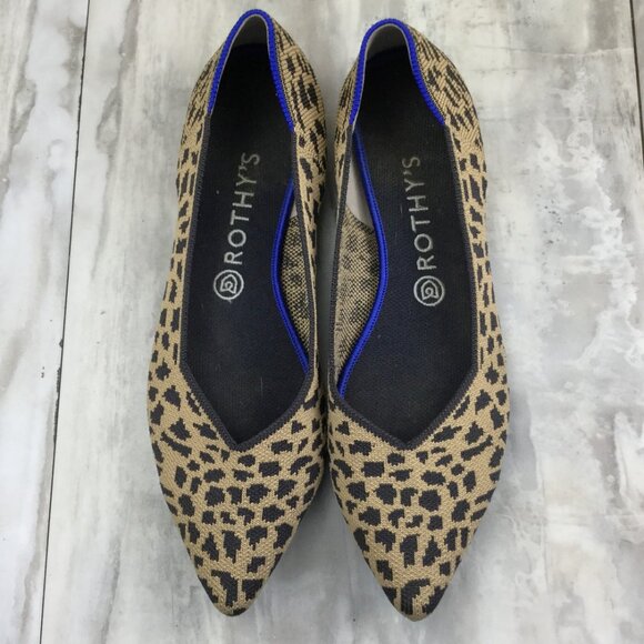 Rothy's Leopard Pointed Flats 10.5 - Picture 5 of 10